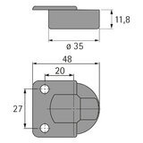 Ylös/alas aukeava sarana Flap